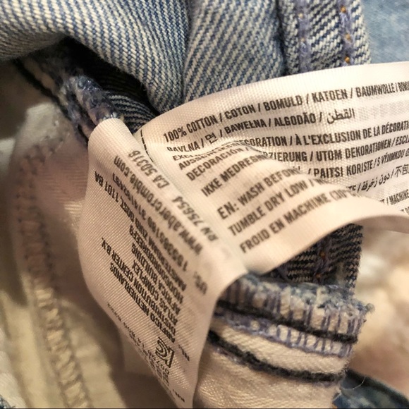 Abercrombie & Fitch Signature Girlfriend Jeans High Waisted Raw Distressed 27 - Picture 6 of 8